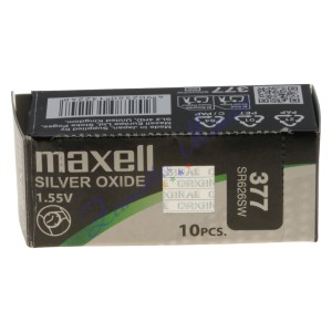 Pila Maxell  377  silver oxide SR626SW Hg 0%