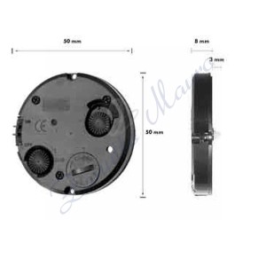 Movimento rotondo con suoneria p/corto completo di 4 lancette diam 50