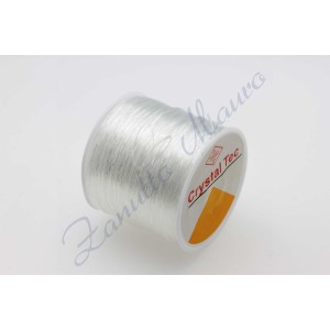 Filo per collane in silicone elastico diametro mm 0,50 100 metri