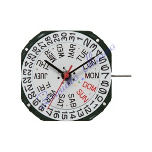 Movimento Miyota 2305 3 sfere day/date al 3 quarzo