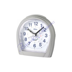 Sveglia Elite ST4400 silver quadrante con numeri blu mm 80x90
