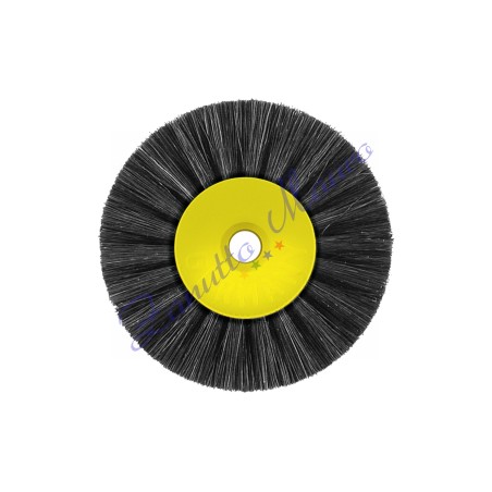 Spazzola circolare con setole nere diametro mm 50 2  ranghi
