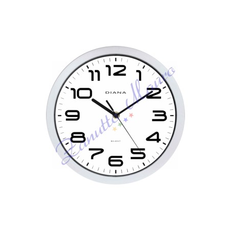 Orologio da parete Diana 111009 colore grigio chiaro diametro cm 25,50