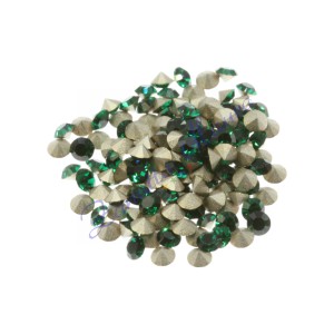 Strass emerald MC diametro mm 2,40-2,50. Confezione da 144 pezzi