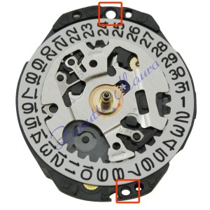 Movimento Hattory 7N82 3 sfere datario al 3