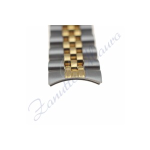 Bracciale in acciaio bicolore ansa mm 20 curva