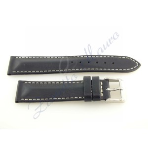 Cinturino Cuoio Color Nero ansa 20