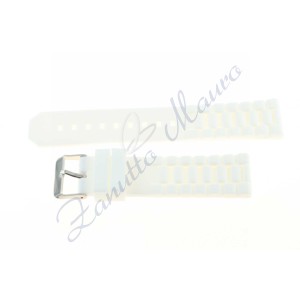 Cinturino in silicone S252 ansa 22 colore bianco