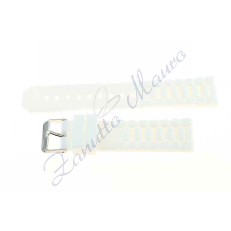 Cinturino in silicone S252 ansa 22 colore bianco