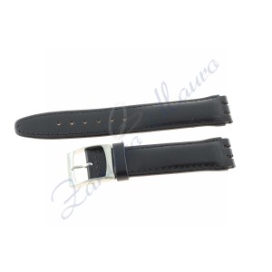Cinturino JP072 per Swatch ansa 17 mm colore nero in pelle