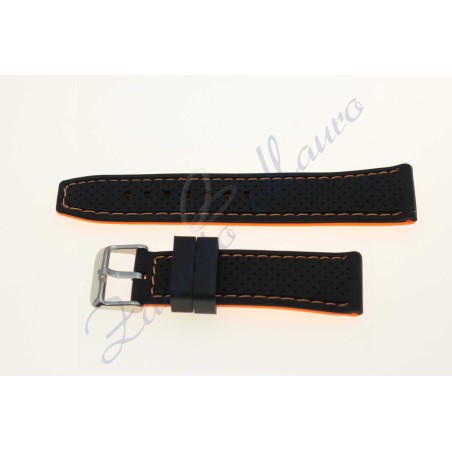 Cinturino in silicone arancione J229 ansa mm 20 soft touch