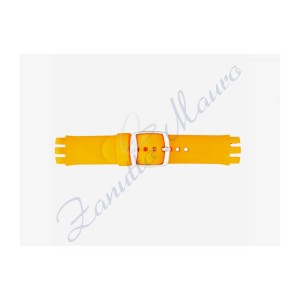 Cinturino soft touch 246SC per Swatch ansa mm 20 colore arancione