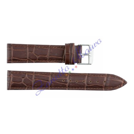 Cinturino stampa cocco 1306 imbottito colore marrone ansa mm 22