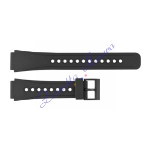 Cinturino in gomma tipo Casio 3120 con fibbia in plastica ansa mm 18