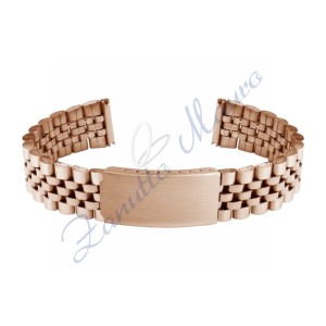 Bracciale GD7030 in acciaio rosè ansa mm 14