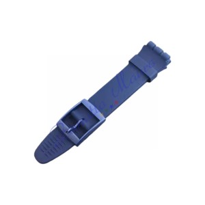 Cinturino in silicone per Swatch ansa mm 19 colore blu navy