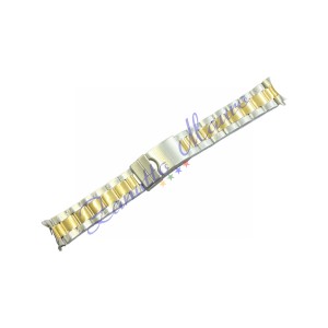 Bracciale tipo Oyster BM1950BC in acciaio bicolore ansa curva mm 20