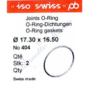 O-Ring Quartz ISO408 busta 2 pz Diam.int. 17.50 sezione 0,40