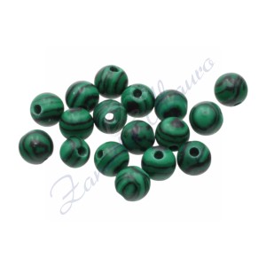 Sfera in malachite diametro mm 6