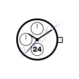 Movimento Miyota 6P77 24 ore multifunzione