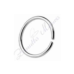 Anello Septum basic filo mm 0,6 diametro mm 14 in acciaio 361L