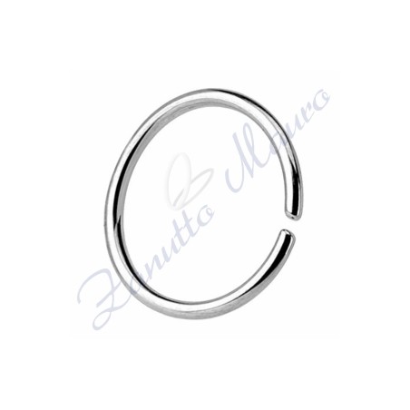 Anello Septum basic filo mm 0,8 diametro mm 8 in acciaio 361L