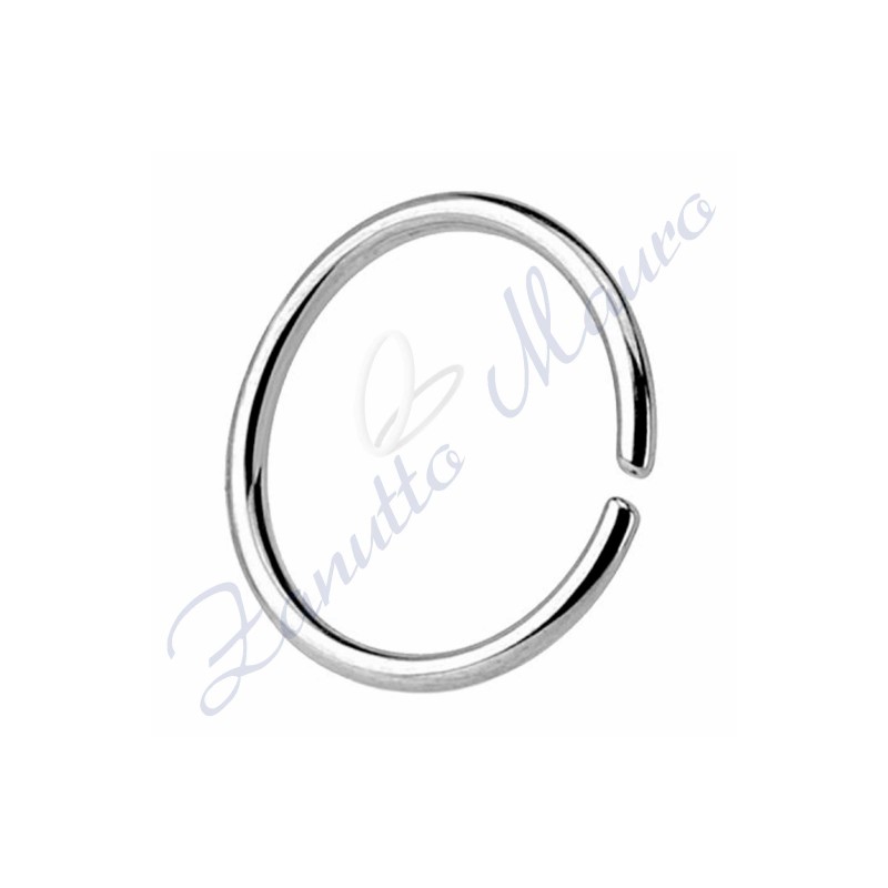 Anello Septum basic filo mm 0,8 diametro mm 14 in acciaio 361L