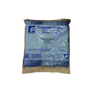 Cera Freeman in scaglie colore blu flexplast. busta da 454 gr