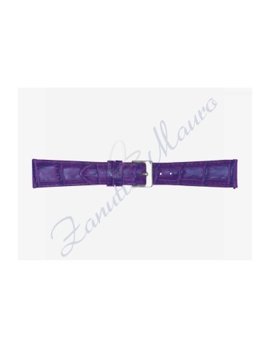 Cinturino stampa cocco 454 ansa 22 colore viola scuro