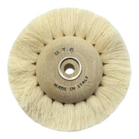 Cepillos circulares de algodón blanco hilado